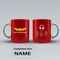 Thumbnail for Customisable Aviation Alphabet Mug - view 9