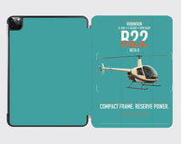 Thumbnail for Robinson R22 Beta II design on turquoise ipad tablet case