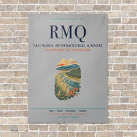 Thumbnail for Taichung International Airport RMQ vertical canvas print - no frame - light gray background
