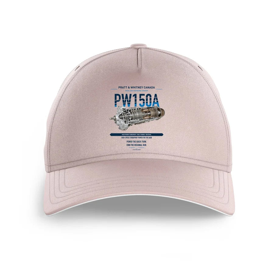 PW150A design on pink printed hat