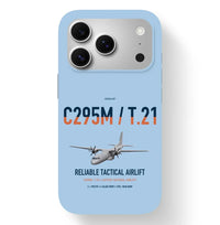 Thumbnail for Airbus C295M T.21 design on light blue magsafe iphone case, for iPhone 17 Pro