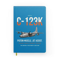 Thumbnail for C-123K Provider design on turquoise notebook