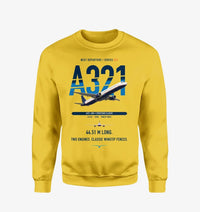 Thumbnail for Airbus A321 design on yellow sweatshirt
