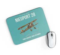 Thumbnail for Nieuport 28C.1 design on turquoise rectangle mouse pad