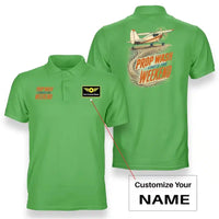 Thumbnail for SIGNAL 647 - Prop Wash Starts The Weekend - Double-Side Polo design on light green double side polo with custom name badge