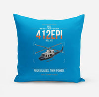 Thumbnail for Bell 412EPI design on turquoise pillow