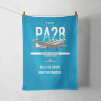 Thumbnail for Piper PA-28 Cherokee design on turquoise towel