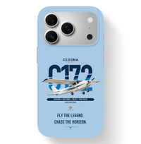Thumbnail for Cessna 172 Skyhawk design on light blue magsafe iphone case, for iPhone 17 Pro