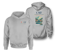 Thumbnail for Chambéry-Savoie Airport (CMF) design on light gray double-side hoodie