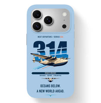 Thumbnail for Boeing 314 Clipper design on light blue magsafe iphone case