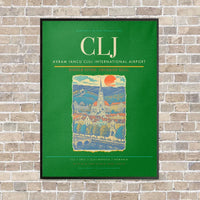 Thumbnail for Avram Iancu Cluj International Airport CLJ - Canvas Framed - Green