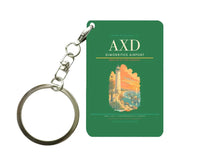Thumbnail for Dimokritos Airport (AXD) design on green key chain