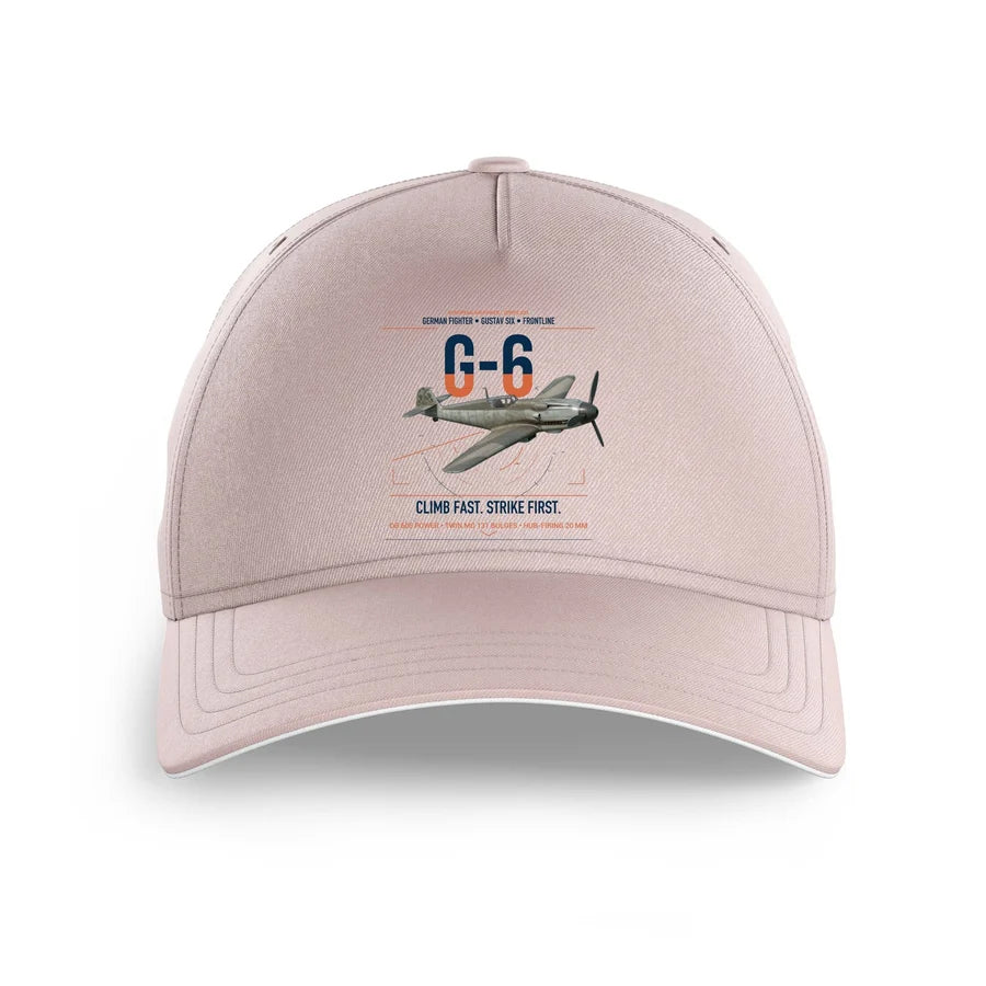 Messerschmitt Bf 109G-6 design on pink printed hat