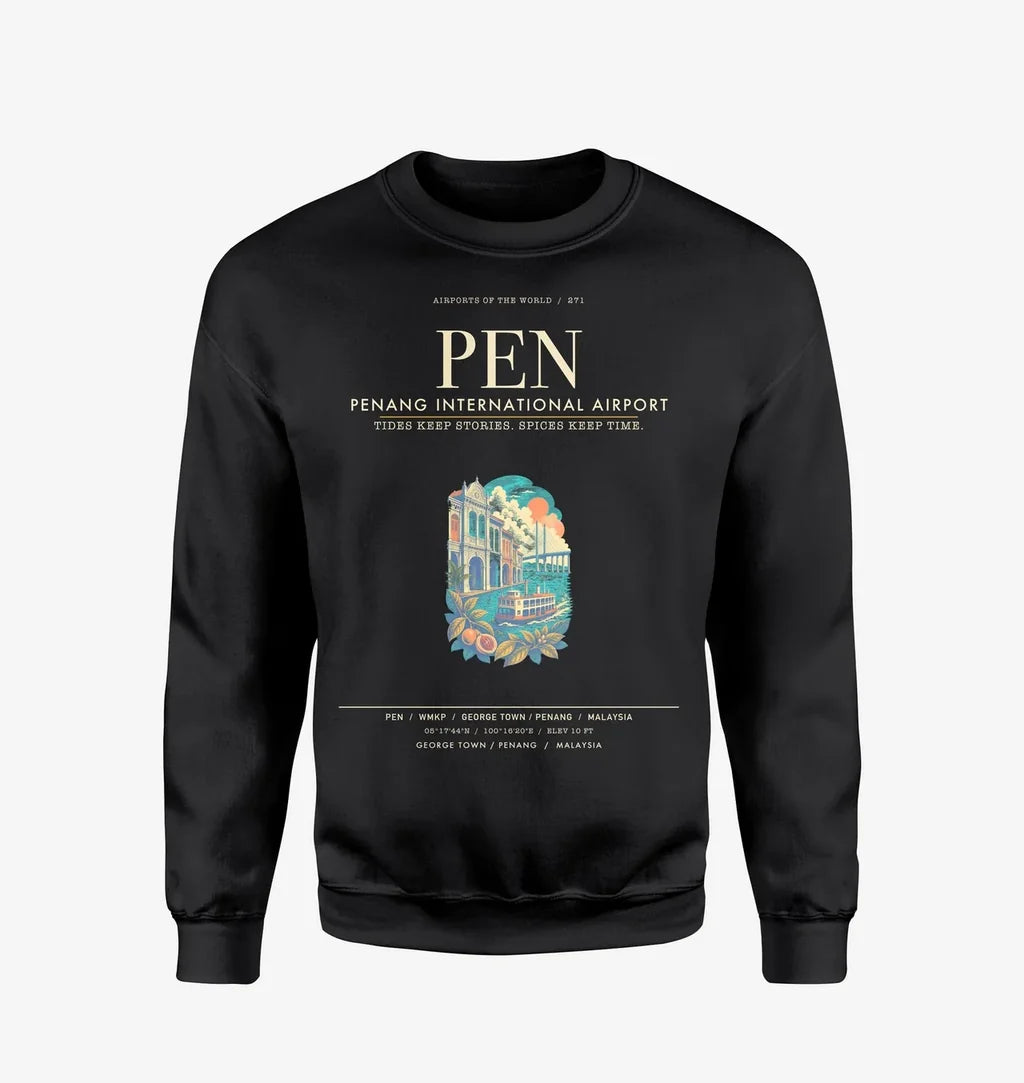 Penang International Airport PEN Sweatshirt - Black