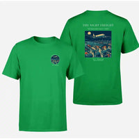 Thumbnail for VINTAGE G4111 - The Night Freight - Double-Side T-Shirt design on green double side t shirt