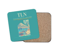 Thumbnail for Toulon-Hyères Airport (TLN) design on turquoise 1 piece coaster