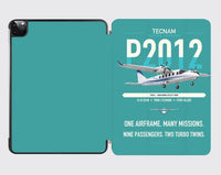 Thumbnail for Tecnam P2012 Traveller design on turquoise ipad tablet case