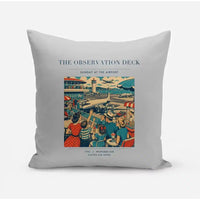 Thumbnail for VINTAGE G4081 - The Observation Deck - Designed Pillows design on lightgray