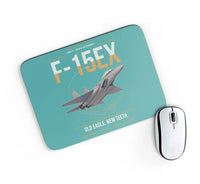 Thumbnail for F-15EX Eagle II design on turquoise rectangle mouse pad