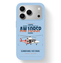Thumbnail for Leonardo AW109SP GrandNew design on light blue magsafe iphone case, for iPhone 17 Pro