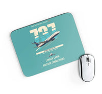 Thumbnail for Boeing 737-900ER design on turquoise rectangle mouse pad