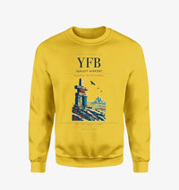 Thumbnail for Iqaluit Airport (YFB) design on yellow sweatshirt