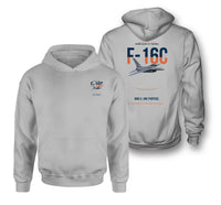 Thumbnail for F-16C FIGHTING FALCON design on light gray hoodie