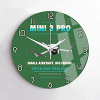 Thumbnail for DJI Mini 3 Pro design on green no frame wall clock