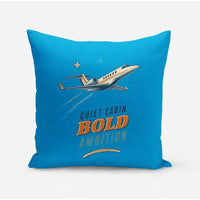 Thumbnail for Quiet Cabin Bold Ambition design on turquoise pillow