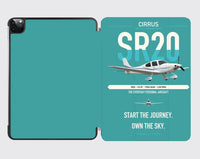 Thumbnail for Cirrus SR20 design on turquoise ipad tablet case