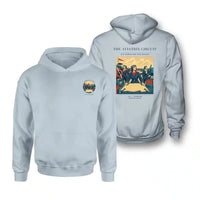 Thumbnail for VINTAGE G4164 - The Aviatrix Circuit - Double-Side Hoodie design on lightblue double side