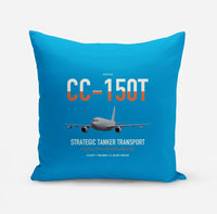 Thumbnail for Airbus CC-150T Polaris design on turquoise pillow