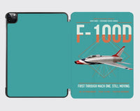 Thumbnail for F-100D Super Sabre design on turquoise ipad tablet case