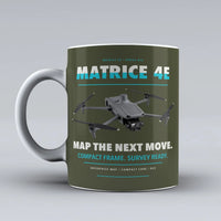 Thumbnail for Matrice 4E Mug design on green army dji