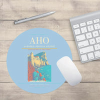 Thumbnail for AlgheroFertilia Airport AHO Mouse-Pad Round - Light Blue