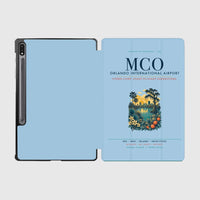 Thumbnail for Orlando International Airport (MCO) design on light blue samsung tablet tablet case