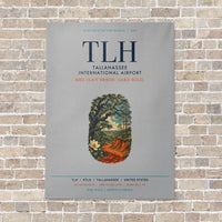 Thumbnail for Tallahassee International Airport TLH vertical canvas print - no frame - light gray background