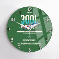 Thumbnail for Extra 300L design on green no frame wall clock