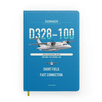 Thumbnail for Dornier D328-100 design on turquoise notebook
