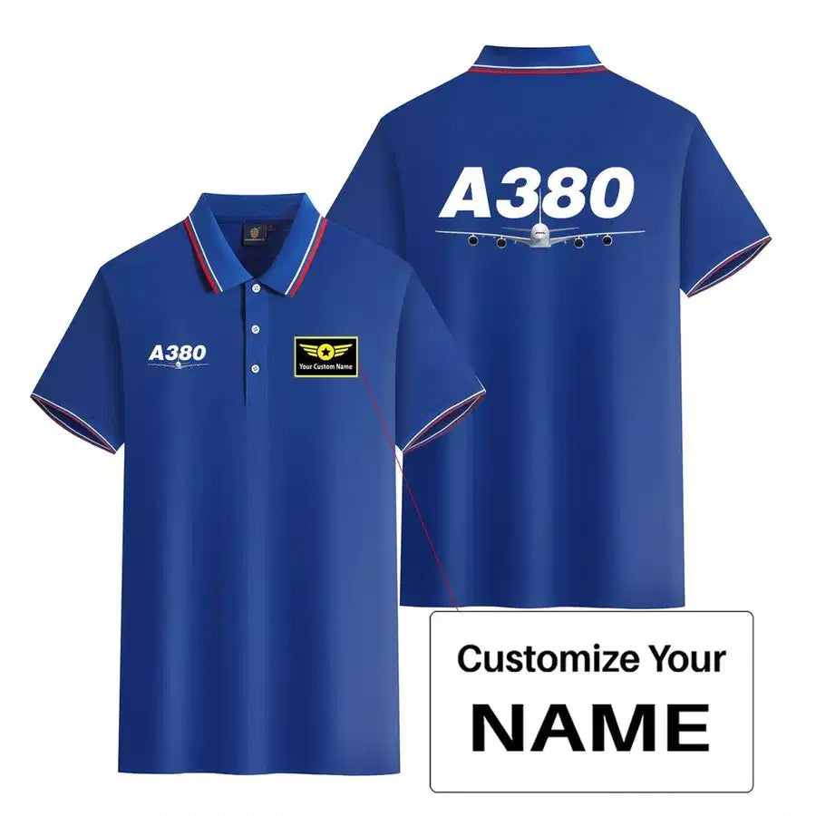 Customisable Airbus A380 Polo Shirt - view 9