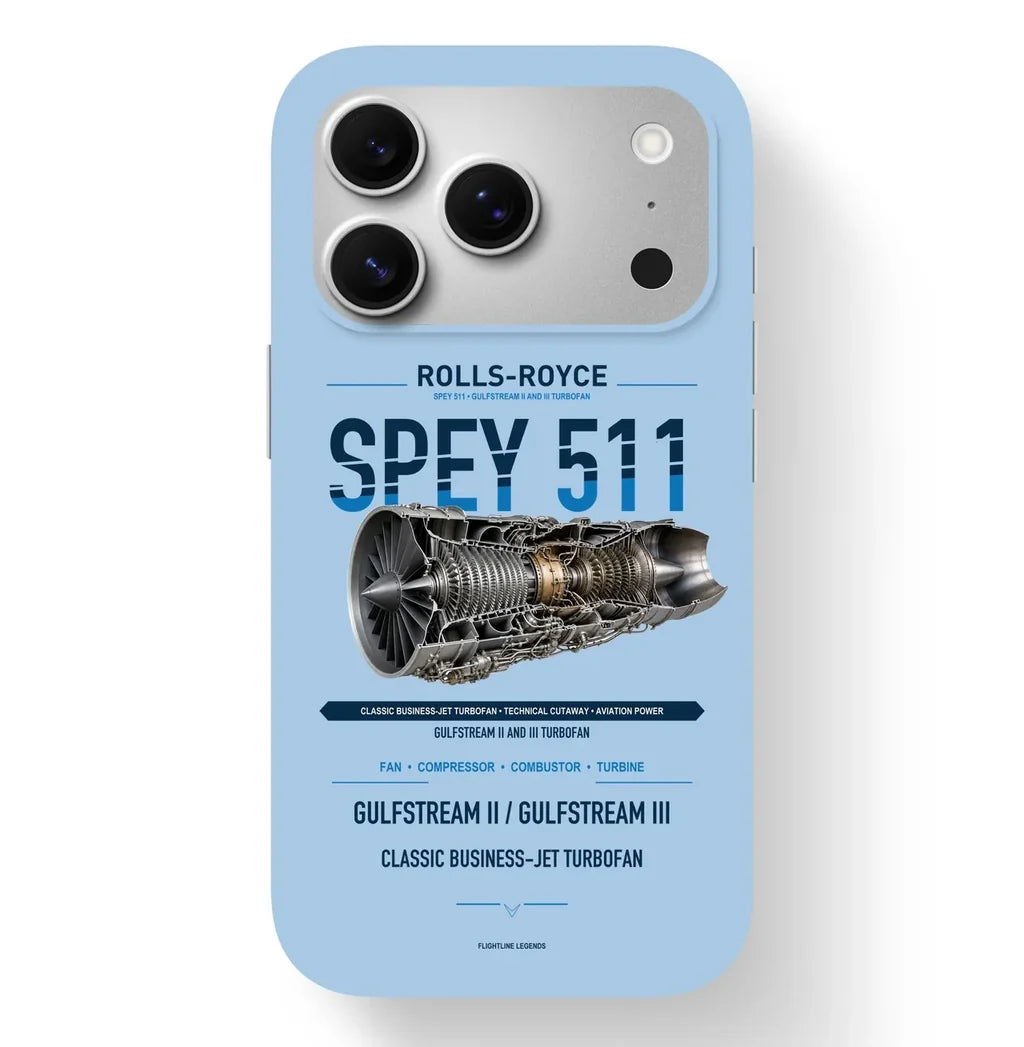 SPEY 511 Case design on light blue iphone case