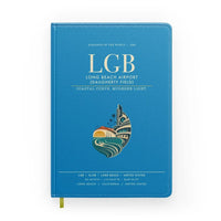 Thumbnail for Long Beach Airport (Daugherty Field) (LGB) design on turquoise notebook