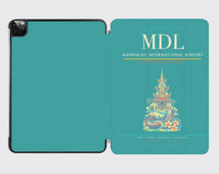 Thumbnail for Mandalay International Airport (MDL) design on turquoise ipad tablet case
