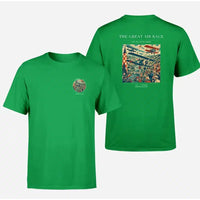 Thumbnail for VINTAGE G4003 - The Great Air Race - Double-Side T-Shirt design on green double side t shirt