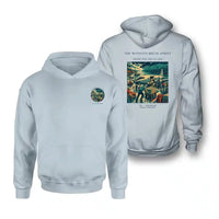 Thumbnail for VINTAGE G4495 - The Monsoon Break Sprint - Double-Side Hoodie design on lightblue double side