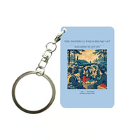 Thumbnail for VINTAGE G4511 - The Dispersal Field Breakfast - Designed Key Chain design on lightblue