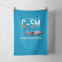 Thumbnail for C-5M Super Galaxy design on turquoise towel