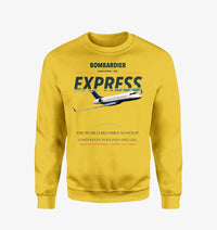 Thumbnail for Bombardier Global Express design on yellow sweatshirt
