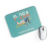 Thumbnail for Boeing P-26A Peashooter design on turquoise rectangle mouse pad