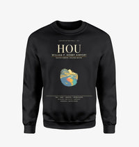 Thumbnail for William P. Hobby Airport HOU Sweatshirt - Black